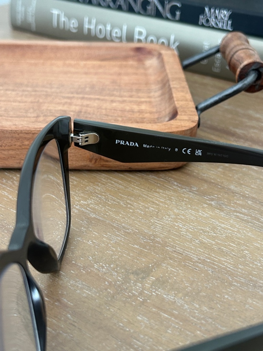 Prada Black Cat-Eye Acetate Glasses - Picture 7 of 9